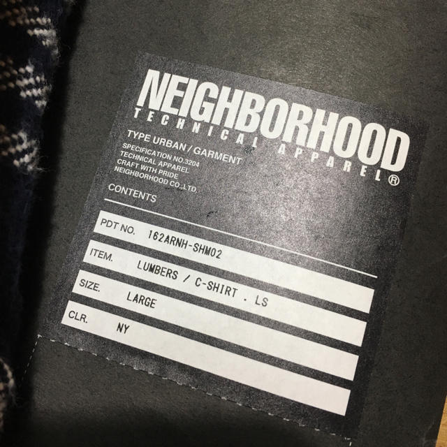 NEIGHBORHOOD(ネイバーフッド)の16AW NEIGHBORHOOD LUMBERS/C-SHIRT.LS L メンズのトップス(シャツ)の商品写真