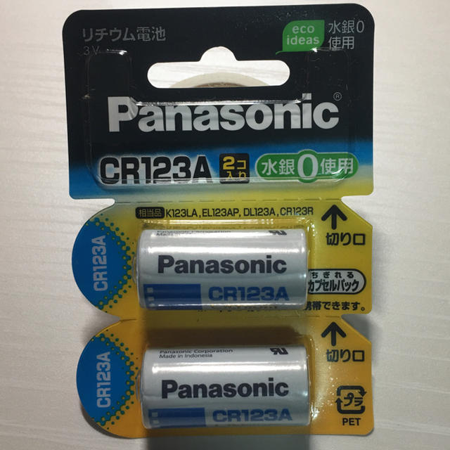 Panasonic(パナソニック)のリチウム電池 CR123A  スマホ/家電/カメラのカメラ(その他)の商品写真