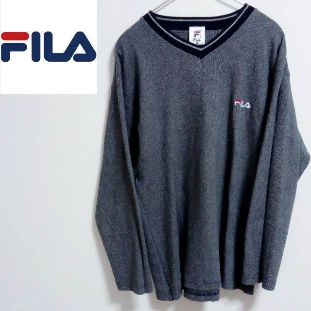 FILA(フィラ)のFILA フィラ　長袖Tシャツ　ロンティー　vintage メンズのトップス(Tシャツ/カットソー(七分/長袖))の商品写真