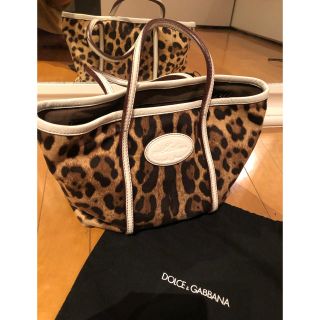 ドルチェアンドガッバーナ(DOLCE&GABBANA)のラム様専用 DOLCE &GABBANA レオパード トートバック(ハンドバッグ)