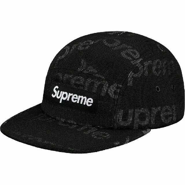 Supreme19ss week9 Lenticular Camp Cap 黒