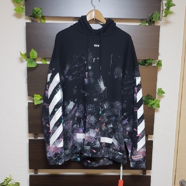 【判別方法】 Off-White GALAXY シリーズ  プルーバーパーカートップス