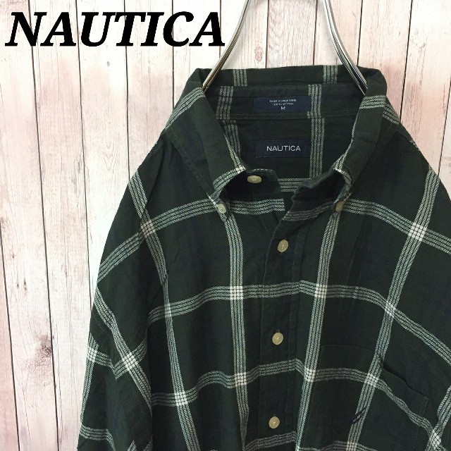 NAUTICA(ノーティカ)のノーティカ  古着  チェックシャツ  ワンポイント刺繍ロゴ メンズのトップス(シャツ)の商品写真