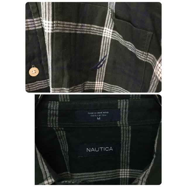 NAUTICA(ノーティカ)のノーティカ  古着  チェックシャツ  ワンポイント刺繍ロゴ メンズのトップス(シャツ)の商品写真