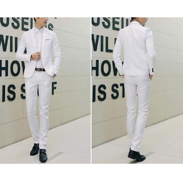 白 スーツ