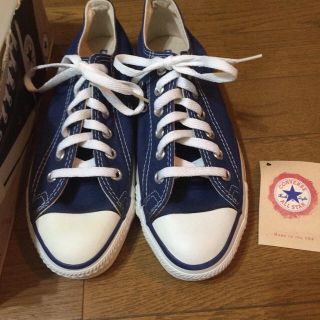 デッドストック 未使用 USA製 コンバースオールスターネイビー箱付ビンテージ 売り人気 コンバース Jamsオリジナル デッドストック②箱付きUS10h スニーカー