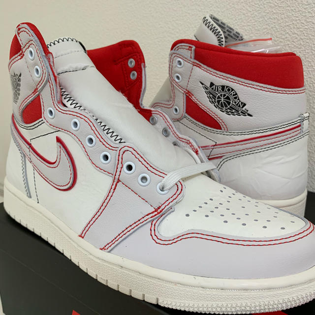 AIR JORDAN 1 SAIL UNIVERSITY RED 26.0cm