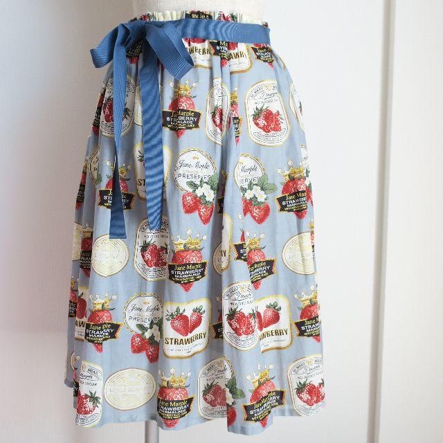 JaneMarple - 新品　jane marple ストロベリーラベル　苺　スカートひざ丈 SK