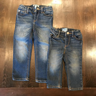 ベビーギャップ(babyGAP)のキッズ デニム ベビーギャップ 姉妹 兄弟 お揃い パンツ スキニー 2着セット(パンツ/スパッツ)