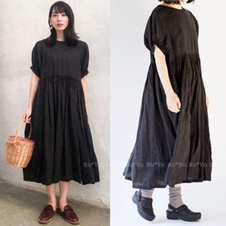 ネストローブ(nest Robe)のnest Robe リネンシャーリングワンピース 吉岡里帆さん着用(ロングワンピース/マキシワンピース)