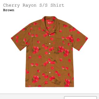 ブラウンM Supreme Cherry Rayon S/S Shirt