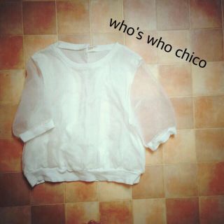 フーズフーチコ(who's who Chico)の69✳︎who's who chico(カットソー(半袖/袖なし))