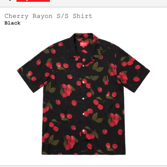 Supreme Cherry Rayon S/S Shirtシャツ