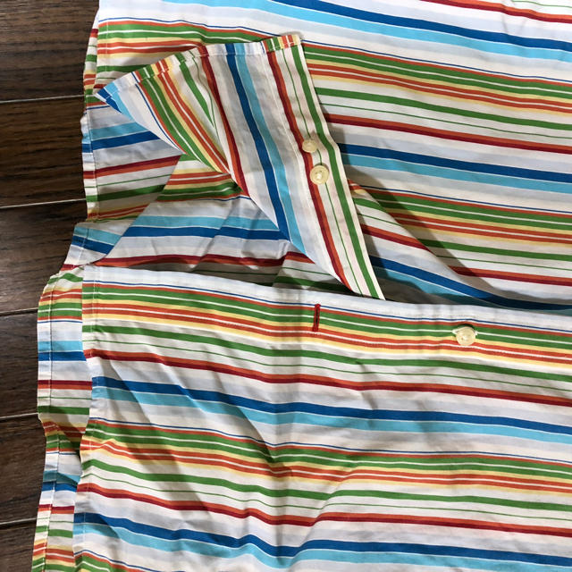 TOMMY HILFIGER(トミーヒルフィガー)の〈used〉トミーヒルフィガー  メンズ M 半袖 シャツ ストライプ メンズのトップス(シャツ)の商品写真
