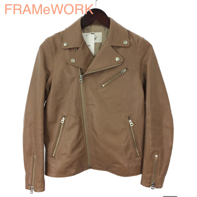 状態FRAMeWORK ￥48,600 ラムレザー ライダース