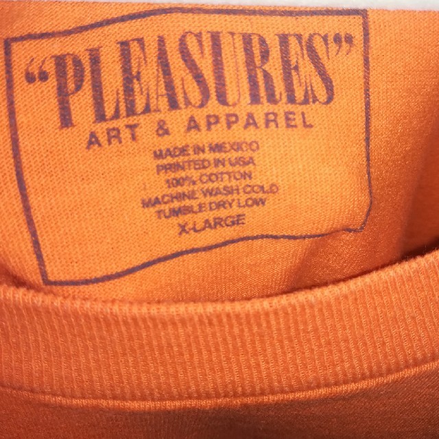 Pleasures Tshirt  Tシャツ　オレンジ メンズのトップス(Tシャツ/カットソー(半袖/袖なし))の商品写真