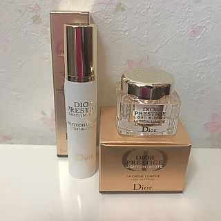 クリスチャンディオール(Christian Dior)のディオール プレステージ ホワイト ローション&クリーム サンプルサイズ 新品(サンプル/トライアルキット)