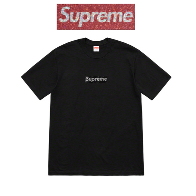 Supreme/Swarovski Box Logo Tee Black M