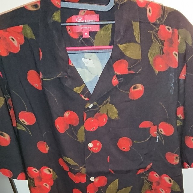 supreme cherry rayon shirt

black M