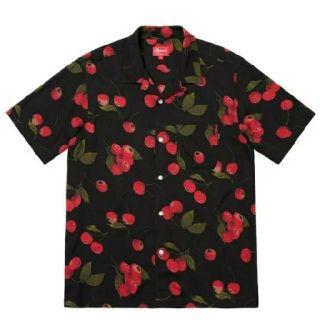 シュプリーム(Supreme)のsupreme cherry rayon shirt

black M(シャツ)