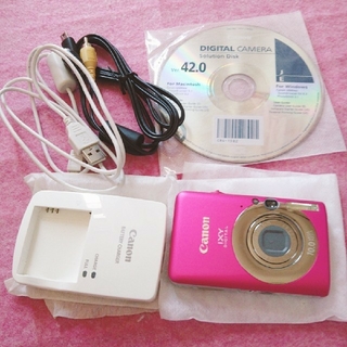 キヤノン(Canon)のcanon ixydigital110is ピンク 美品 かわいい♪(コンパクトデジタルカメラ)
