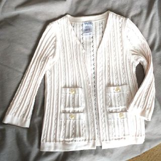 シャネル(CHANEL)の美品  シャネル コットン カーディガン(カーディガン)