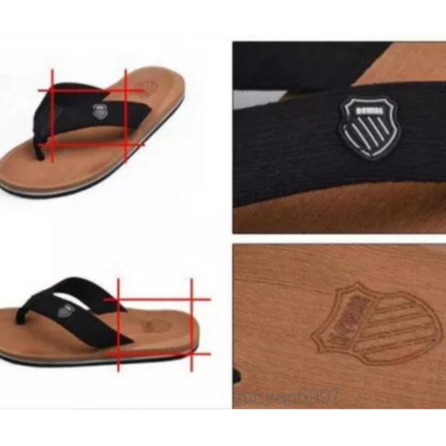 【新品】サンダル ベッカム着用モデル ブラック 26センチ メンズの靴/シューズ(サンダル)の商品写真