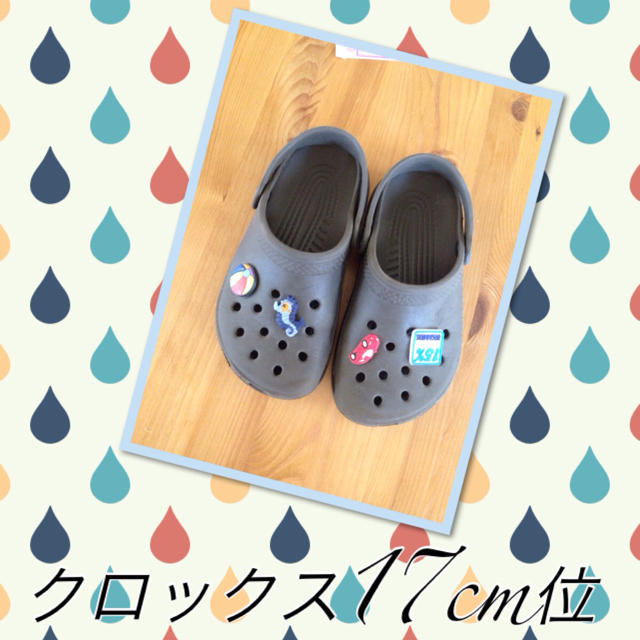 crocs(クロックス)のクロックス17cm位 キッズ/ベビー/マタニティのキッズ靴/シューズ(15cm~)(その他)の商品写真