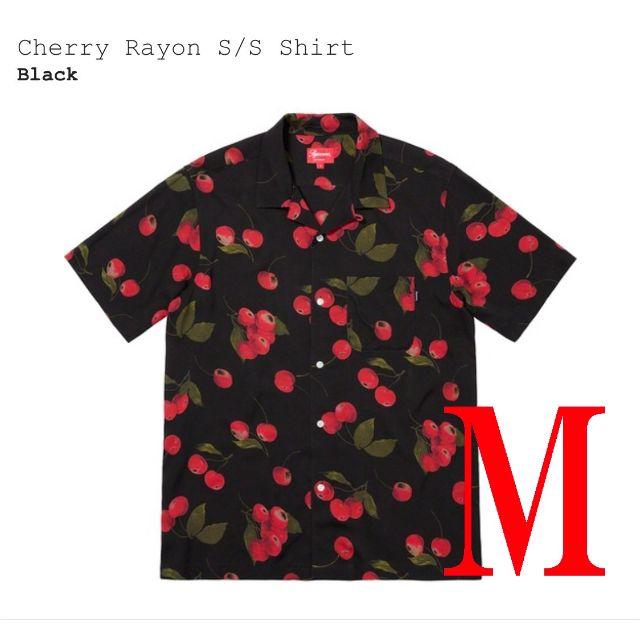 Mサイズ　Supreme Cherry Rayon S/S Shirt 19ss