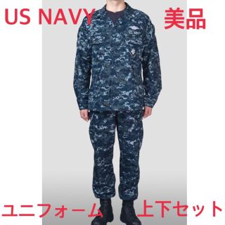 送料無料 美品 USNAVY 旧型 ユニフォーム 上下セット(戦闘服)