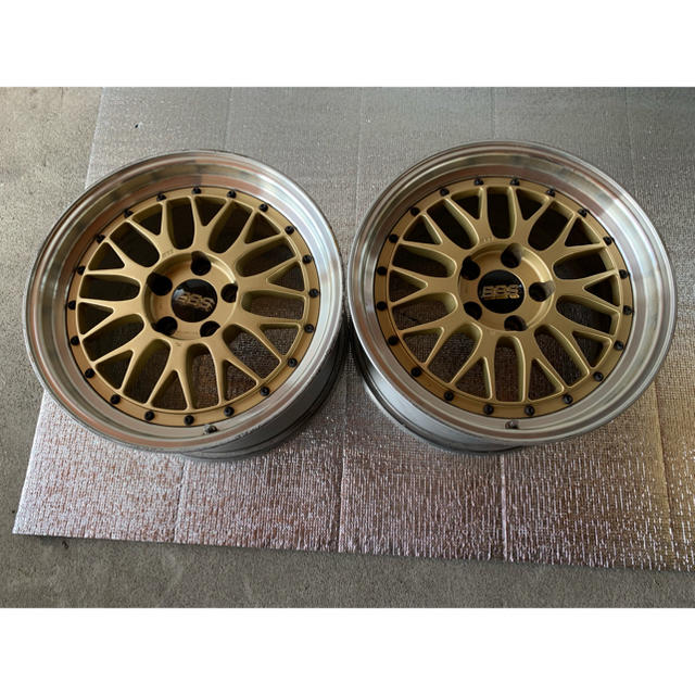 BBS LMP072 2本 17インチ 9J +35 114.3 5穴 ゴールド