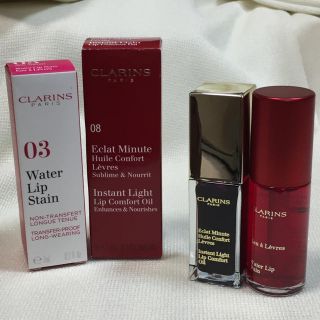 クラランス(CLARINS)の新品未使用 クラランス ウォーターリップステイン 03  リップオイル 08(リップグロス)