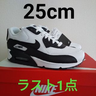 NIKE - 大人気 NIKE ナイキ エアマックス90 ホワイト ブラック 25cm ...