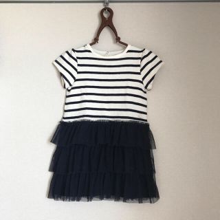 プチバトー(PETIT BATEAU)の美品♡プチバトー♡チュールワンピース(ワンピース)