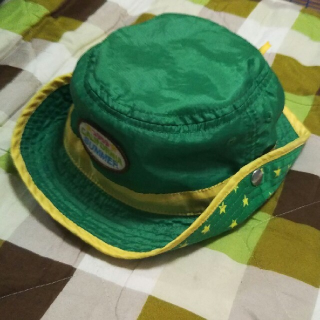 帽子 男の子 size50㌢ 緑色 キッズ/ベビー/マタニティのこども用ファッション小物(帽子)の商品写真