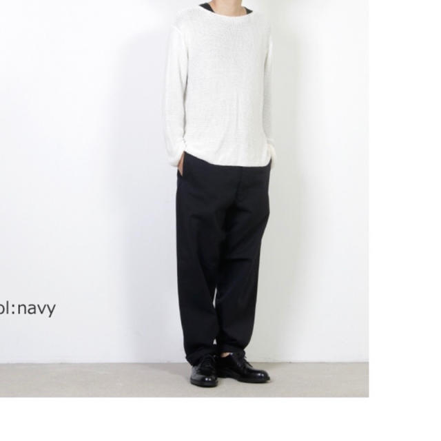 YAECA ワイドテーパードパンツ W32