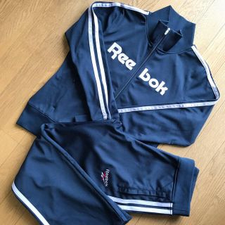 【未使用タグ付】Reebokリーボック　ベロアジャージ上下セット　ブルー