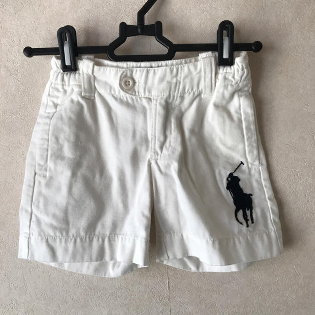 POLO RALPH LAUREN(ポロラルフローレン)のビッグポロ 白 短パン 2T キッズ/ベビー/マタニティのキッズ服男の子用(90cm~)(パンツ/スパッツ)の商品写真