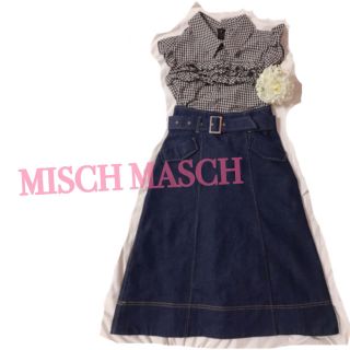 ミッシュマッシュ(MISCH MASCH)のデニムフレアスカート(ひざ丈スカート)