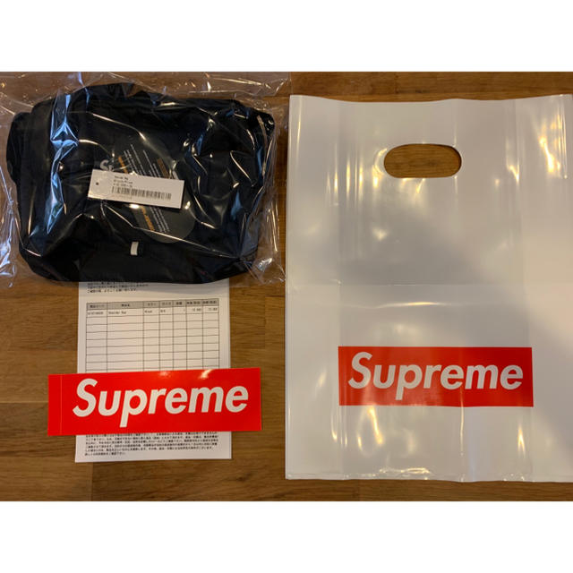 supreme 19ss shoulder bag BLACK box logo 2