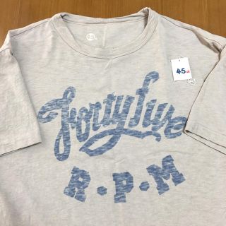 フォーティーファイブアールピーエム(45rpm)の45rpm  ロゴ Tシャツ サイズ4 美品(Tシャツ/カットソー(半袖/袖なし))