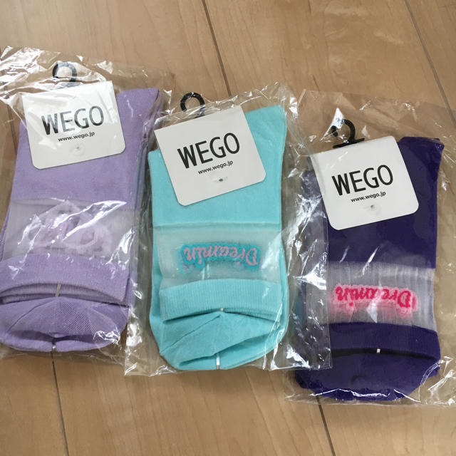 WEGO(ウィゴー)のWE GO 3足 ソックス レディースのレッグウェア(ソックス)の商品写真