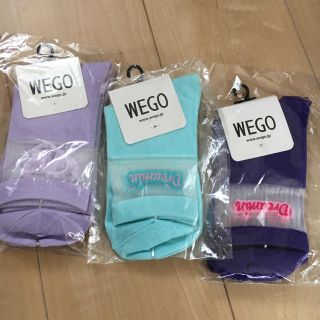 ウィゴー(WEGO)のWE GO 3足 ソックス(ソックス)