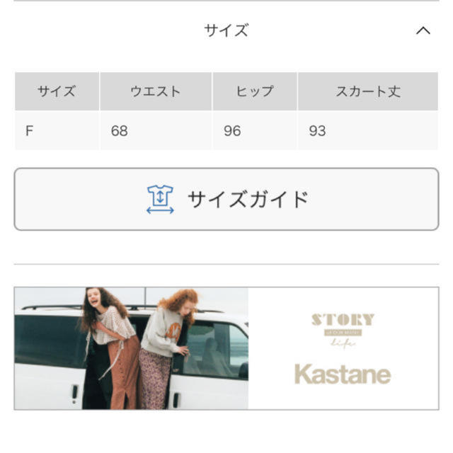 Kastane(カスタネ)のkastane ワッシャーシフォン無地スカート レディースのスカート(ロングスカート)の商品写真