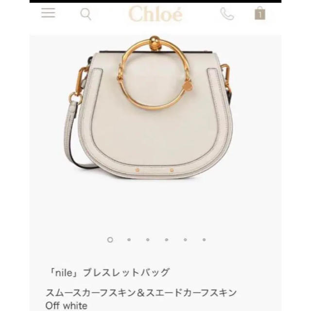 クロエの2wayバッグ♡ナイル.ホワイト.美品 クロエの2wayバッグ♡ナイル.ホワイト.美品