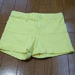 ギャップキッズ(GAP Kids)のGAPKids レモンイエロー デニム生地ショートパンツ 130cm(パンツ/スパッツ)