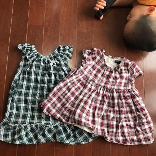 ベビーギャップ(babyGAP)の95センチ 女の子 ワンピース チェック柄(ワンピース)