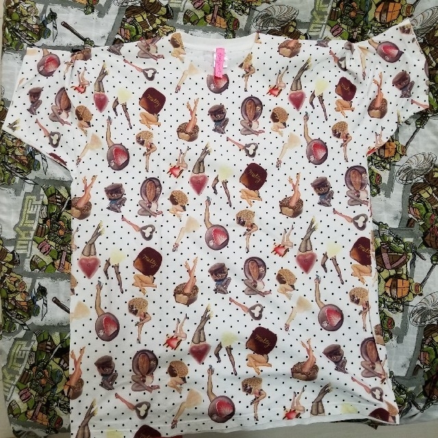 トリプロ / ターコイズ GT あちゃちゅむ×Q-pot コラボ ビッグTシャツ