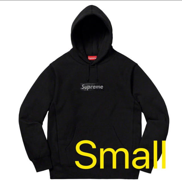 supreme  box logo hooded パーカー　S 黒