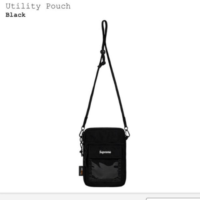 supreme utility pouch 黒 - ウエストポーチ